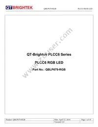 QBLP679-RGB Datasheet Cover