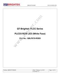 QBLP679-RGB5 Datasheet Cover