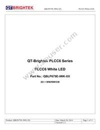 QBLP679E-IWK-CW Datasheet Cover