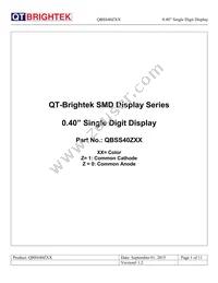 QBSS400R Datasheet Cover