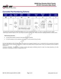 QD48S033050-NS00G Datasheet Page 3