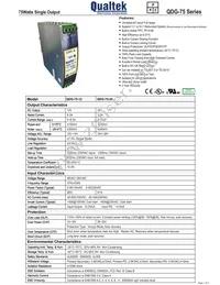 QDG-75-24 Datasheet Cover