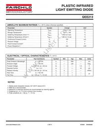 QEE213 Datasheet Page 2