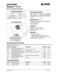 QH05TZ600 Datasheet Cover