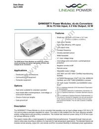 QHW050F741 Datasheet Cover