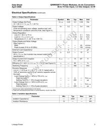 QHW050F741 Datasheet Page 3