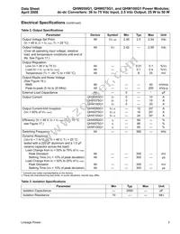 QHW075G71 Datasheet Page 3