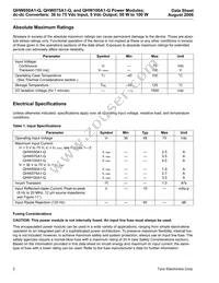 QHW100A1-Q Datasheet Page 2