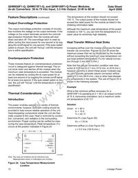 QHW100F1-Q Datasheet Page 12