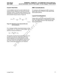 QHW100Y1 Datasheet Page 17