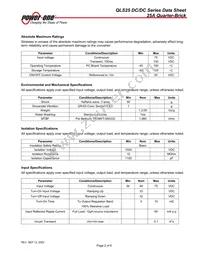 QLS20ZG-NT Datasheet Page 2