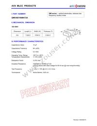 QM036D106MAT2A Datasheet Cover