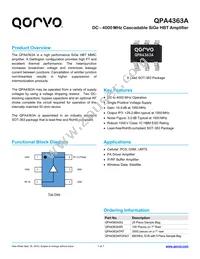 QPA4363A Datasheet Cover