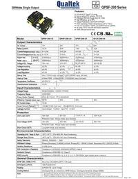 QPSF-200-48 Datasheet Cover