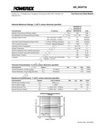 QRF0620T30 Datasheet Page 2