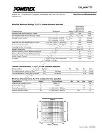 QRF0640T30 Datasheet Page 2