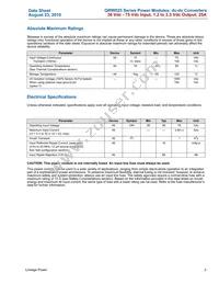 QRW025A0M641-HZ Datasheet Page 2