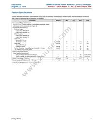 QRW025A0M641-HZ Datasheet Page 7