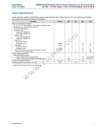 QRW035A0F741-HZ Datasheet Page 7