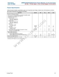 QRW035A0F741-HZ Datasheet Page 22