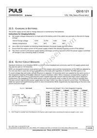 QS10.121-A1 Datasheet Page 22