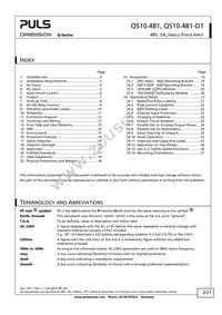 QS10.481-D1 Datasheet Page 2