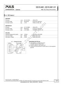 QS10.481-D1 Datasheet Page 5