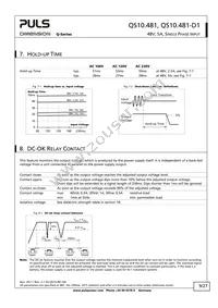 QS10.481-D1 Datasheet Page 9