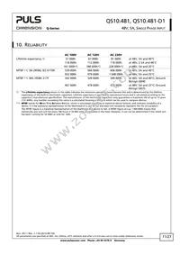QS10.481-D1 Datasheet Page 11