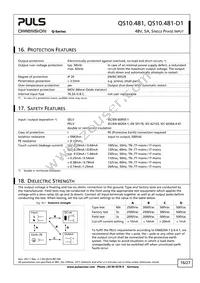 QS10.481-D1 Datasheet Page 16