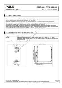 QS10.481-D1 Datasheet Page 18