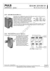 QS10.481-D1 Datasheet Page 20