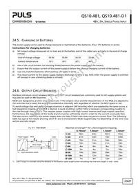 QS10.481-D1 Datasheet Page 23