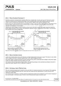 QS20.244 Datasheet Page 21