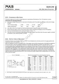 QS20.244 Datasheet Page 22