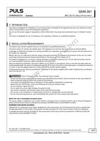 QS40.361 Datasheet Page 3