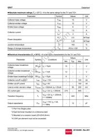 QSX7TR Datasheet Page 2