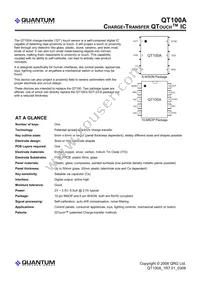 QT100A-ISMG Datasheet Cover