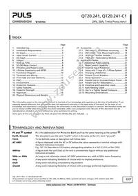 QT20.241-C1 Datasheet Page 2