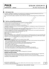 QT20.241-C1 Datasheet Page 3