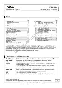 QT20.361 Datasheet Page 2