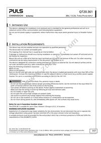 QT20.361 Datasheet Page 3