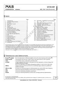 QT20.481 Datasheet Page 2