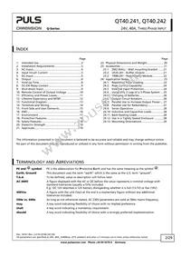 QT40.242 Datasheet Page 2