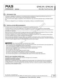 QT40.242 Datasheet Page 3