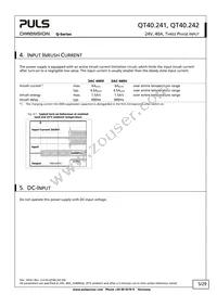 QT40.242 Datasheet Page 5