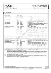 QT40.242 Datasheet Page 6