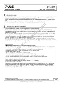 QT40.481 Datasheet Page 3