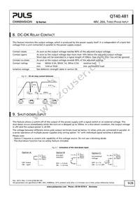 QT40.481 Datasheet Page 9