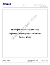 QT4504 Datasheet Cover